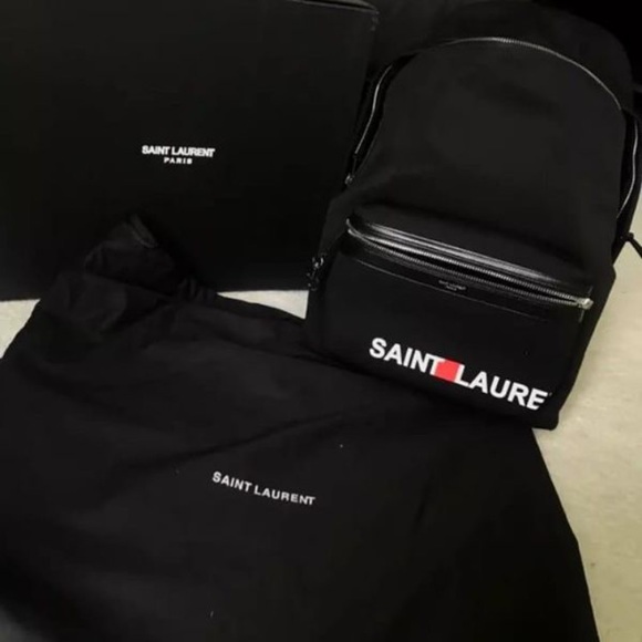 AUTHENTIC Saint Laurent Paris YSL City Backpack